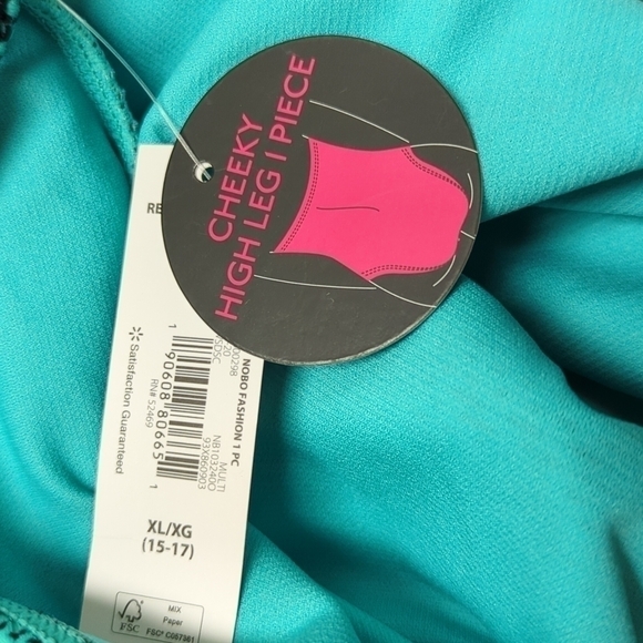 NO Boundaries Exotic Snakeskin Print One-Piece Junior Bathing Suit XL 15-17 NWT - Picture 6 of 6